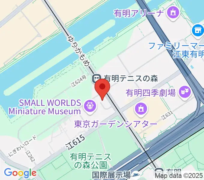 ディファ有明の地図
