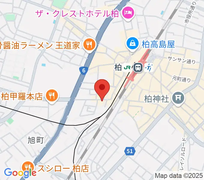 スタジオノースハリウッドの地図