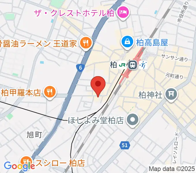 スタジオノースハリウッドの地図