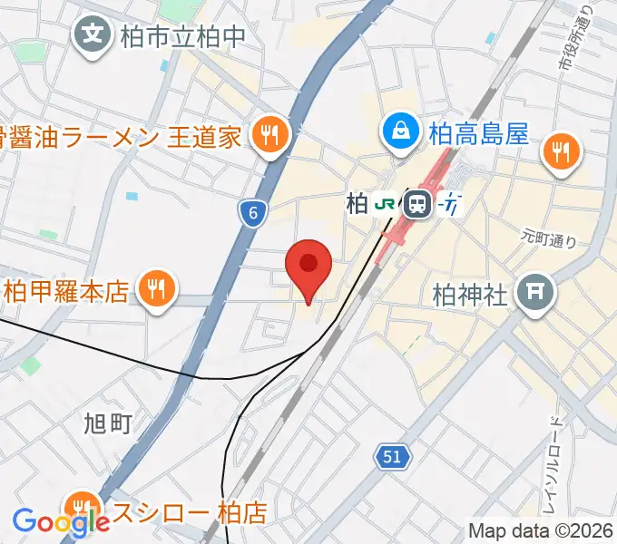 スタジオノースハリウッドの地図