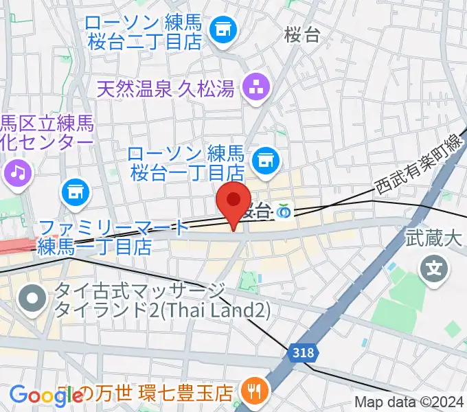 東音楽器本店の地図