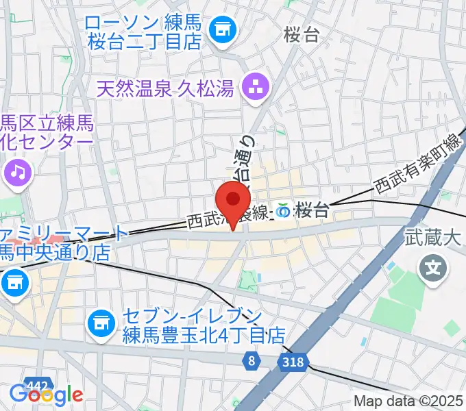 東音楽器本店の地図
