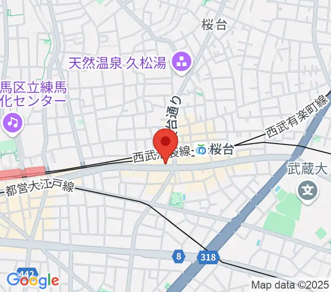 東音楽器本店の地図