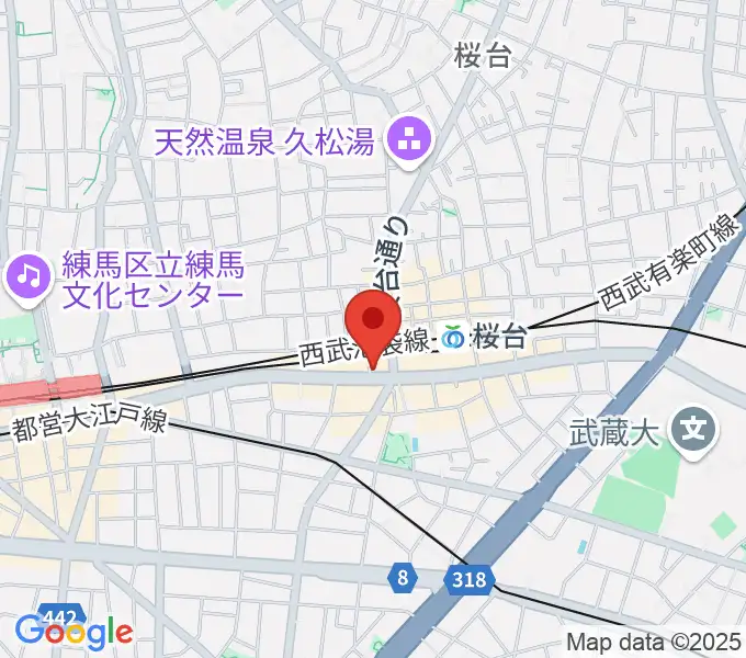 東音楽器本店の地図
