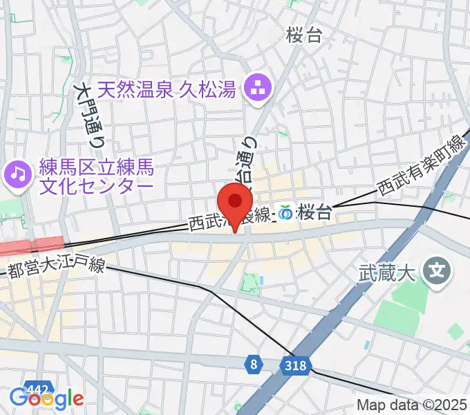 東音楽器本店の地図