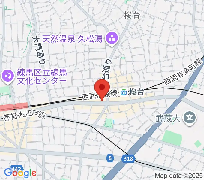 東音楽器本店の地図