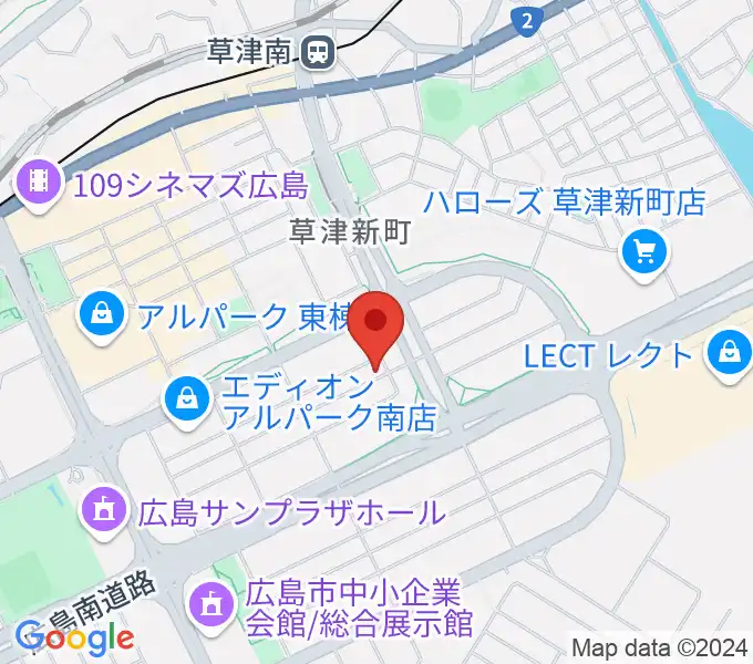 MUSIC STUDIO HIVEの地図