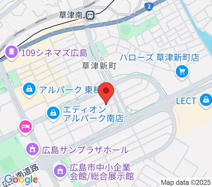 MUSIC STUDIO HIVEの地図