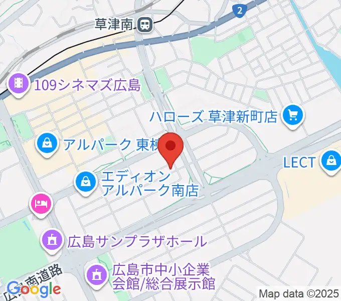 MUSIC STUDIO HIVEの地図