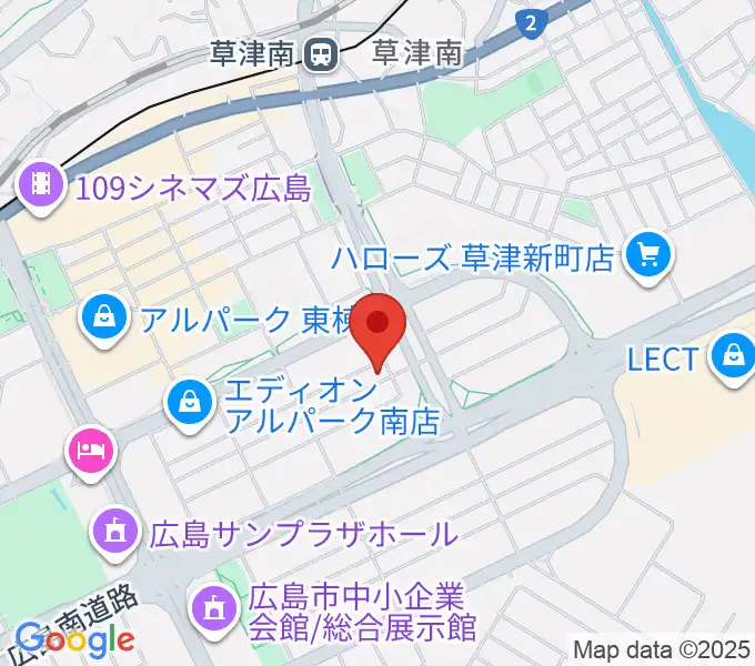 MUSIC STUDIO HIVEの地図