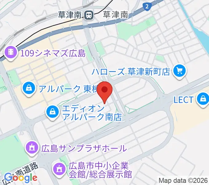 MUSIC STUDIO HIVEの地図