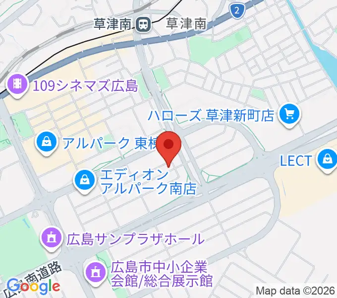 MUSIC STUDIO HIVEの地図