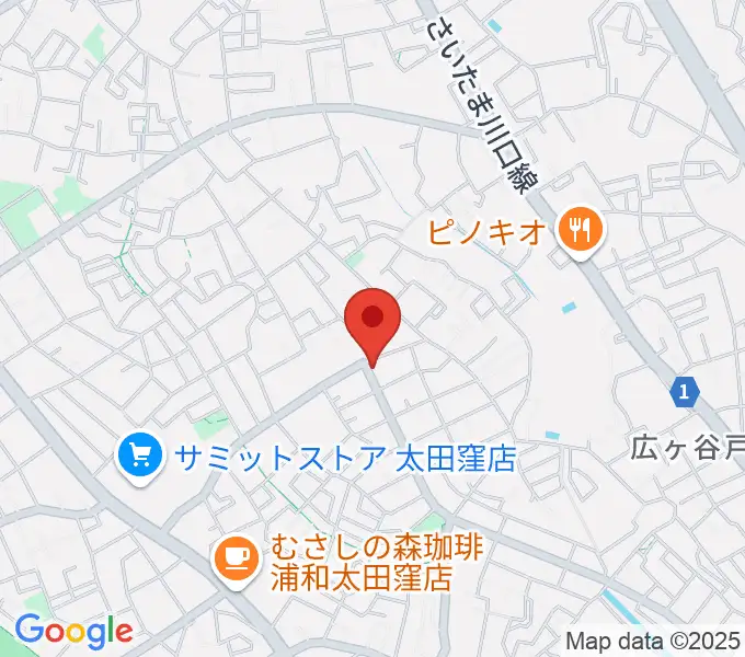 フリーグリーンスタジオの地図