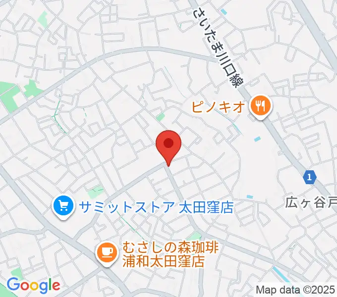 フリーグリーンスタジオの地図