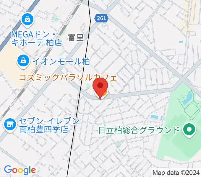 柏デスカマッジの地図