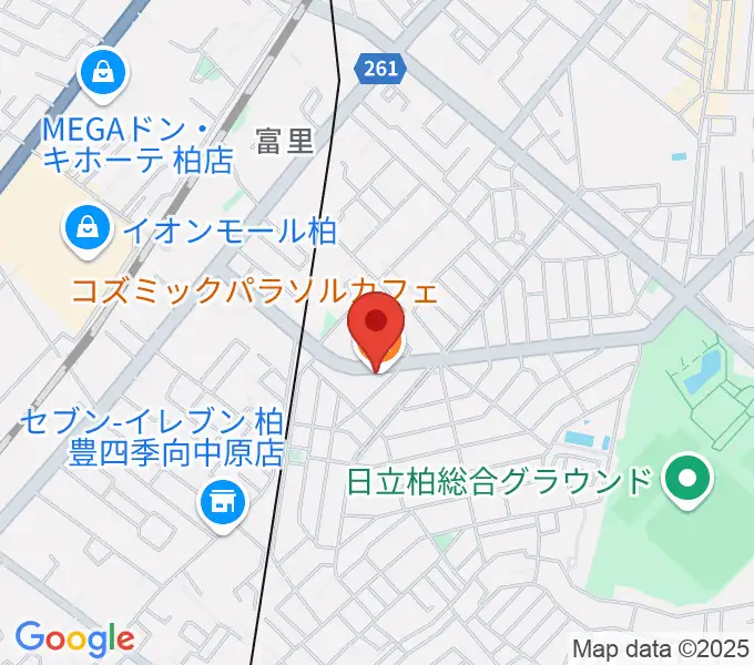 柏デスカマッジの地図