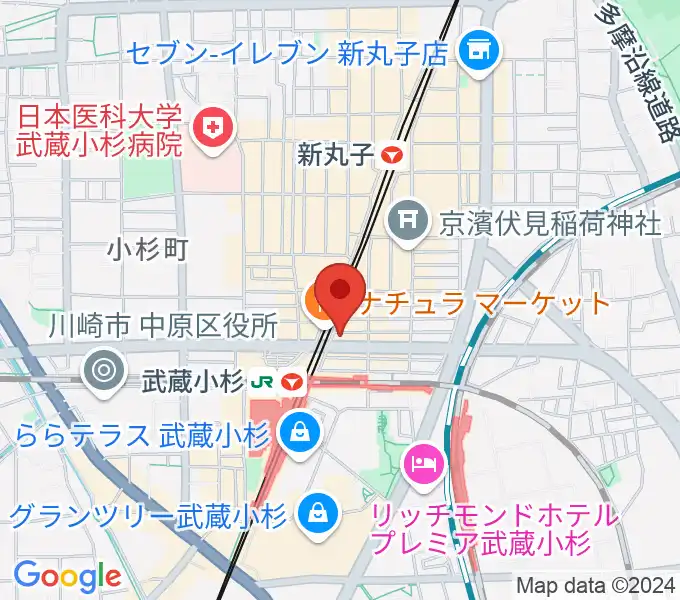 スタジオアイシャの地図