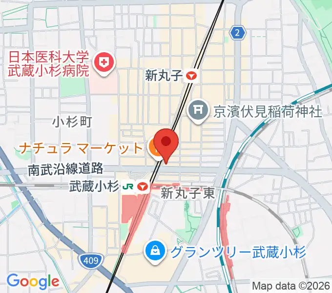 スタジオアイシャの地図