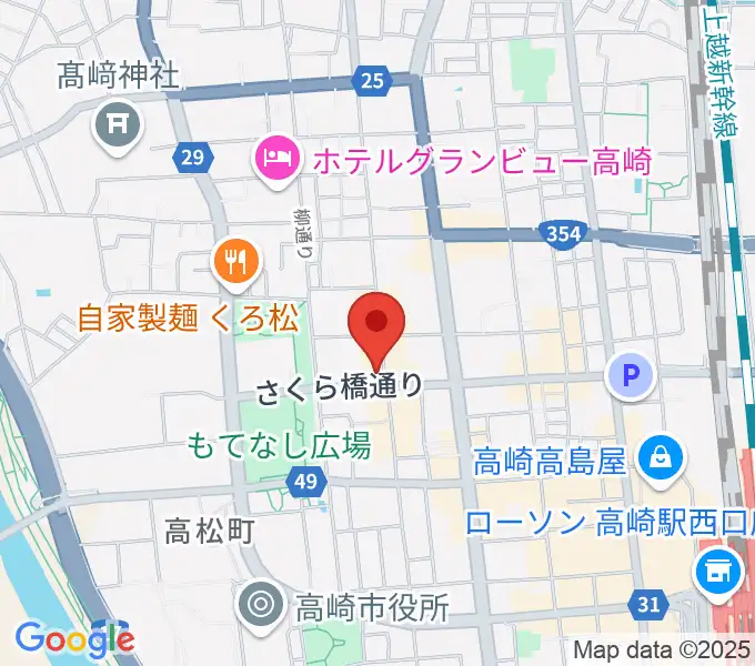高崎ジャマーズの地図