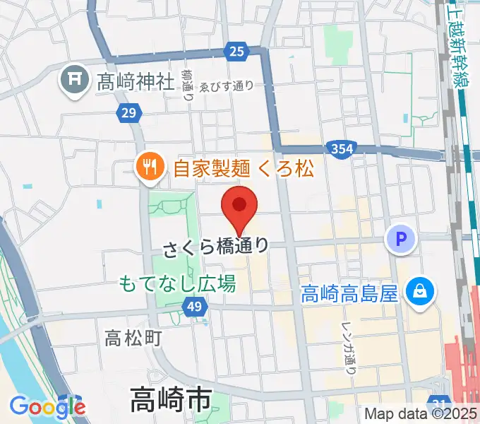 高崎ジャマーズの地図