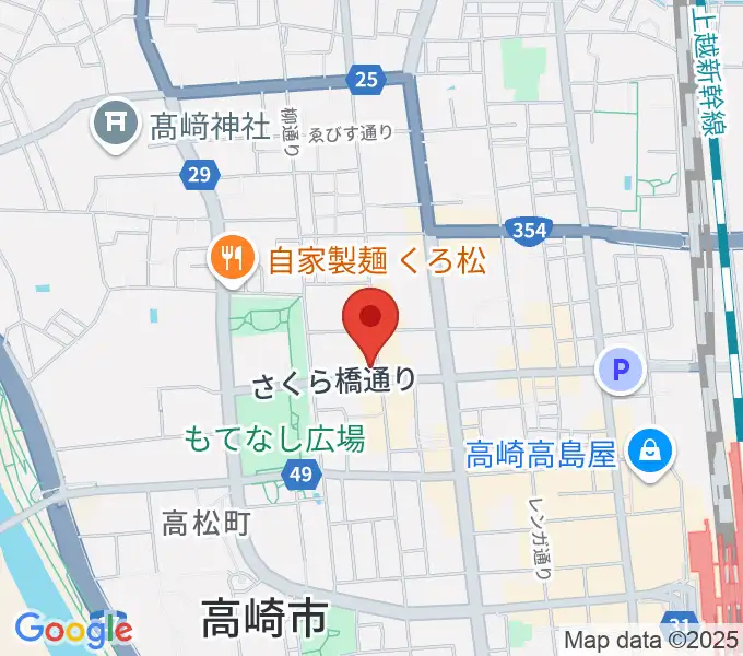 高崎ジャマーズの地図