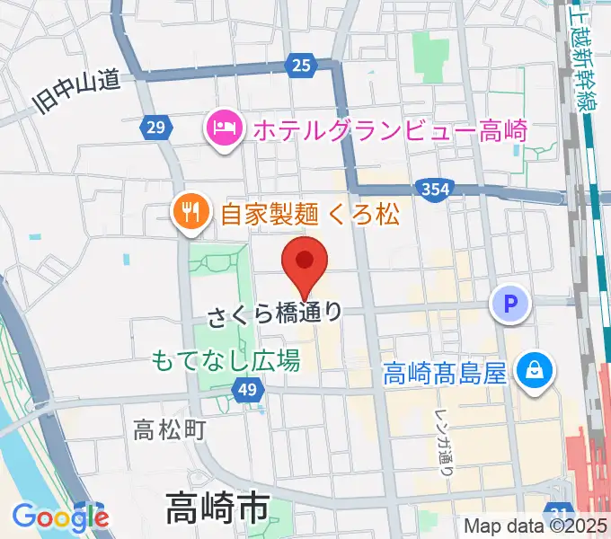 高崎ジャマーズの地図