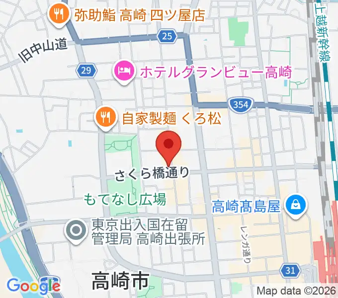 高崎ジャマーズの地図