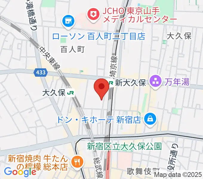 新宿ブロードバンドスタジオ/Pulse Studioの地図