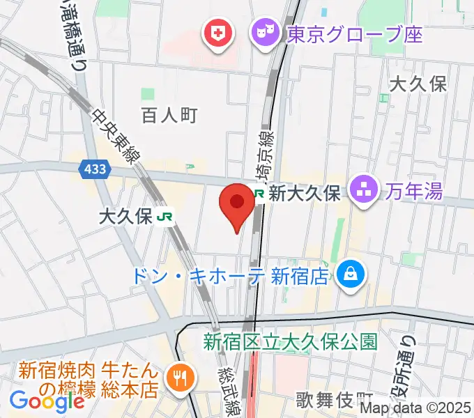 新宿ブロードバンドスタジオ/Pulse Studioの地図