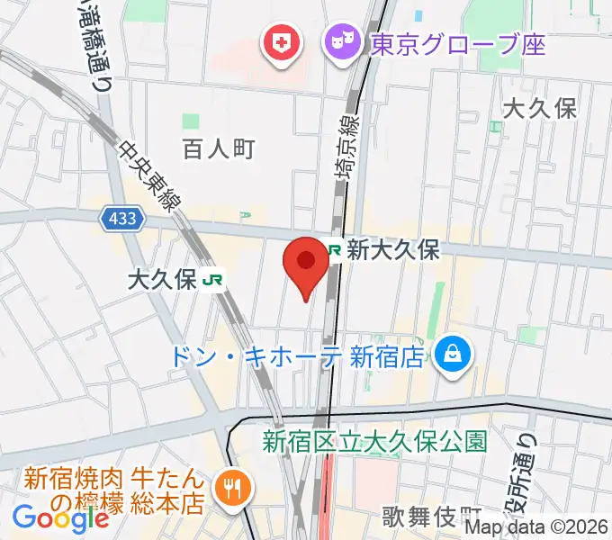 新宿ブロードバンドスタジオ/Pulse Studioの地図