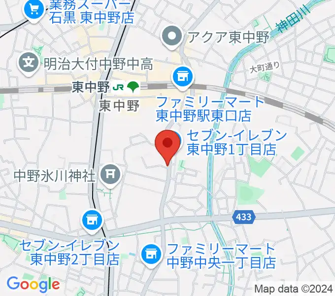 LD&K 東中野スタジオの地図