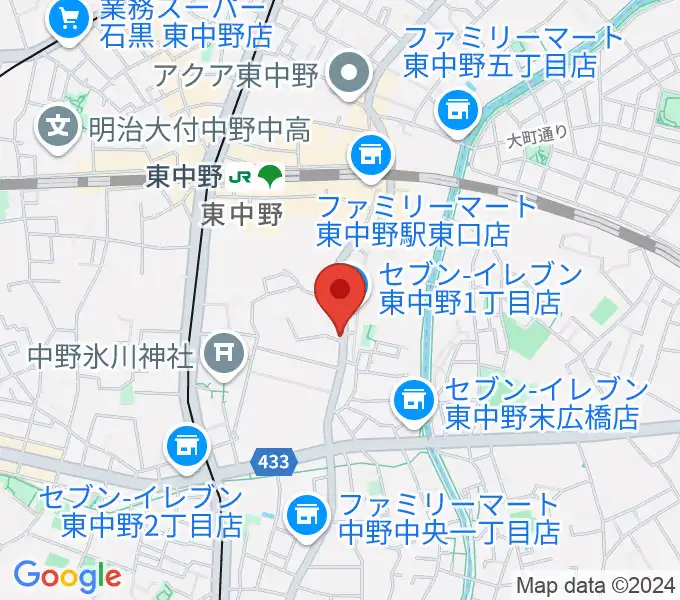 LD&K 東中野スタジオの地図