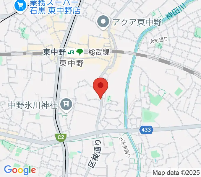 LD&K 東中野スタジオの地図