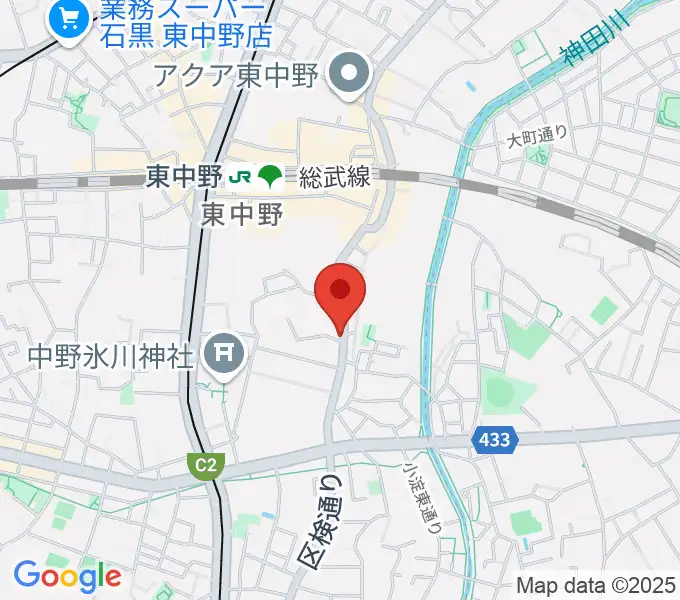 LD&K 東中野スタジオの地図