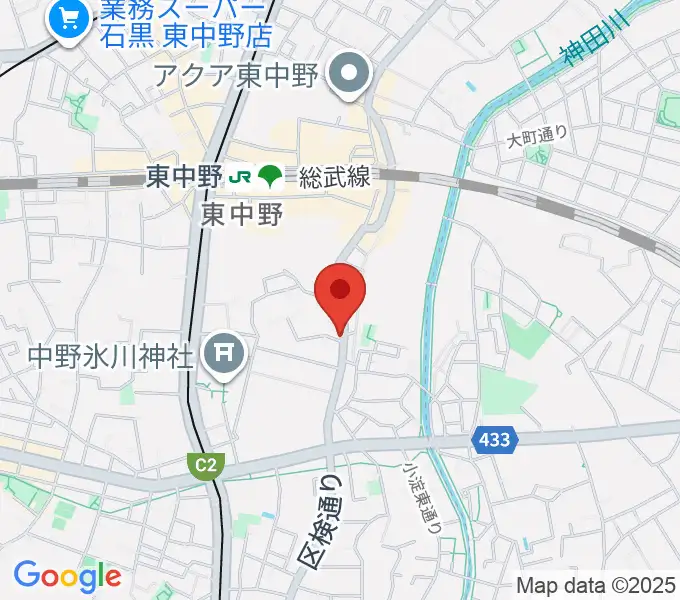 LD&K 東中野スタジオの地図
