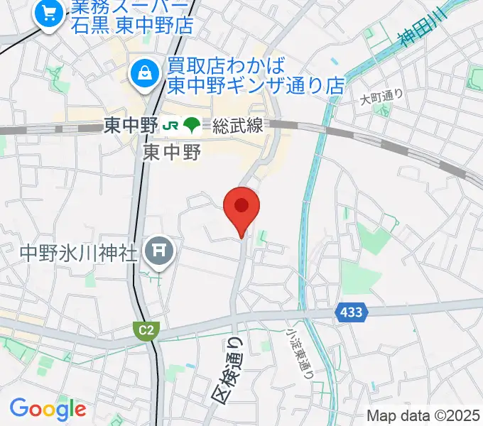 LD&K 東中野スタジオの地図