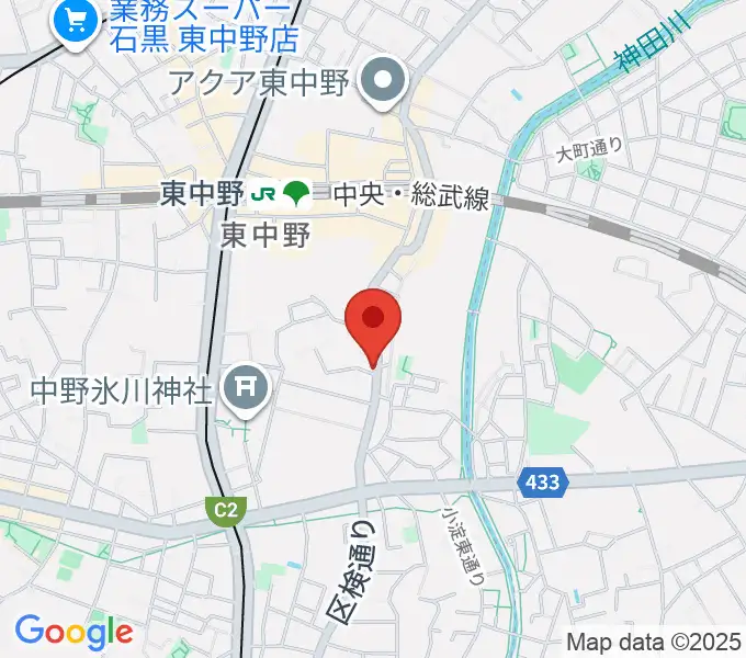 LD&K 東中野スタジオの地図
