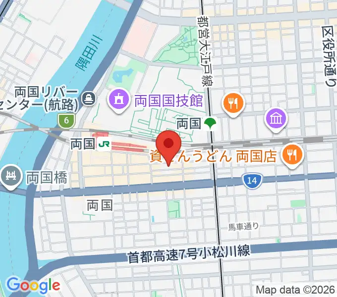 両国SUNRIZEの地図