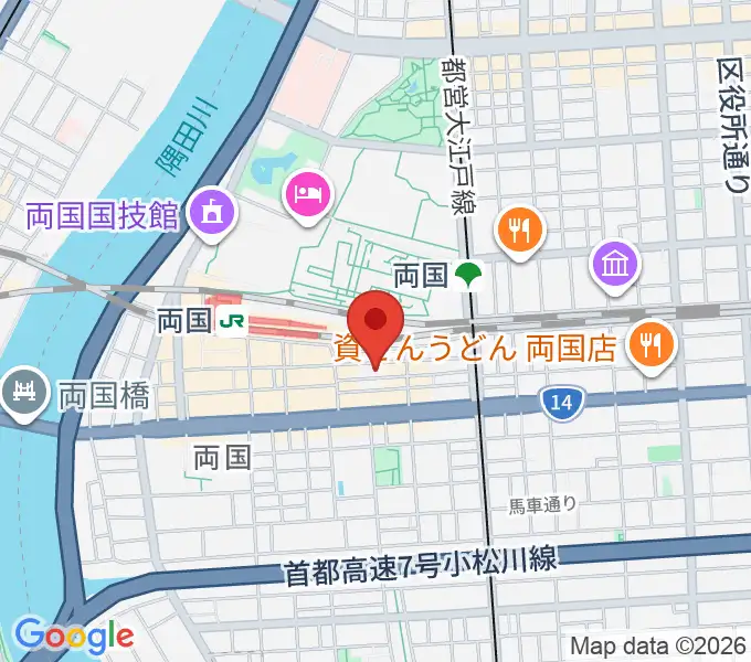 両国SUNRIZEの地図