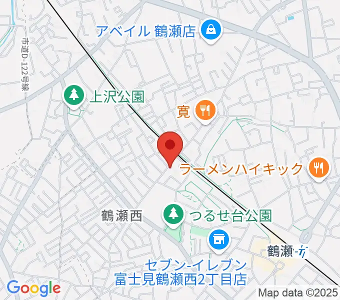 埼玉音楽院の地図