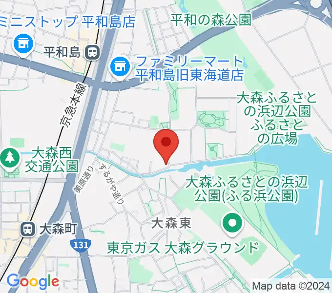 サウンドパークの地図