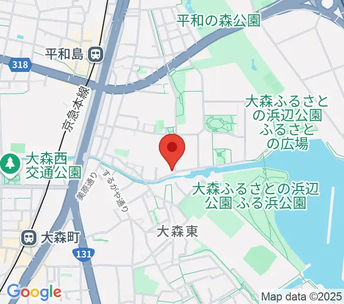 サウンドパークの地図