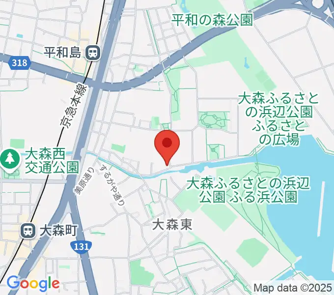 サウンドパークの地図