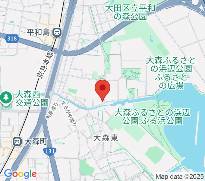 サウンドパークの地図