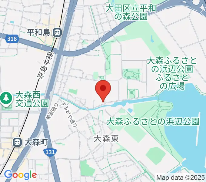 サウンドパークの地図