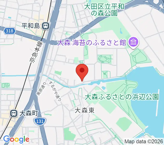 サウンドパークの地図