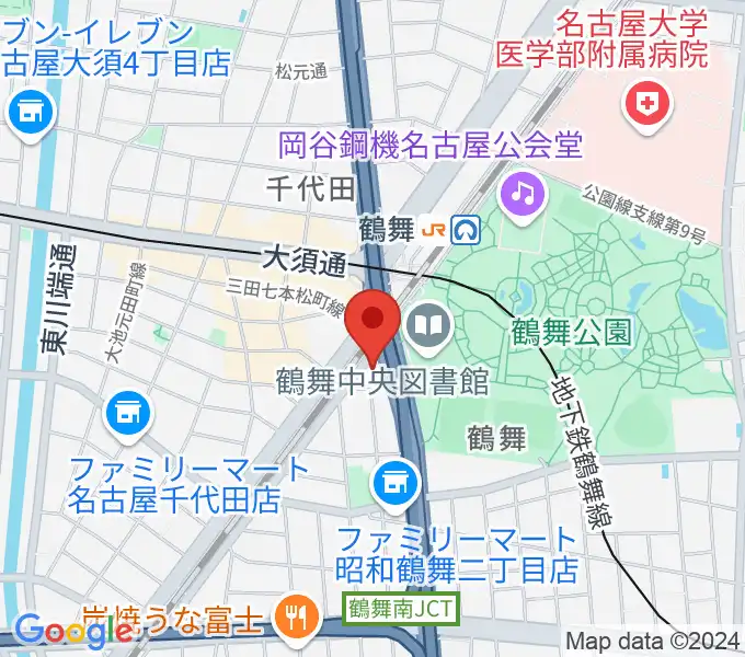 カノンミュージックスクールの地図