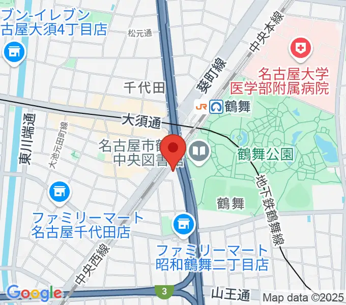 カノンミュージックスクールの地図