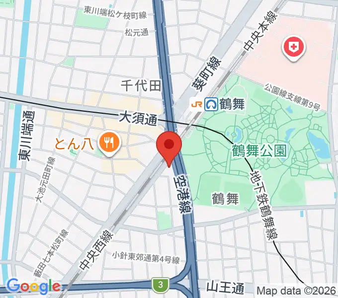 カノンミュージックスクールの地図