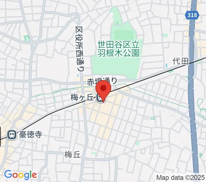 Rinky Dink Studio梅ヶ丘の地図